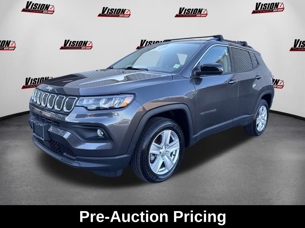 Gray (Granite Crystal Metallic Clearcoat) 2022 Jeep Compass SUV / Crossover Four-Wheel Drive 9-Speed Automatic