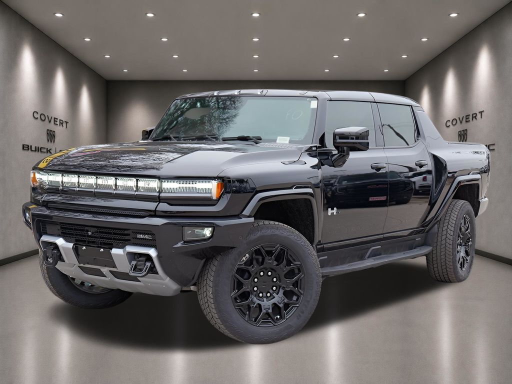 Black 2026 GMC Hummer EV Pickup 2X Crew Cab AWD Pickup Truck All-Wheel Drive 1-Speed Automatic