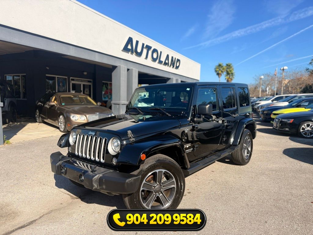 Black Clearcoat 2017 Jeep Wrangler Unlimited Sahara 4WD SUV / Crossover Four-Wheel Drive 5-Speed Automatic