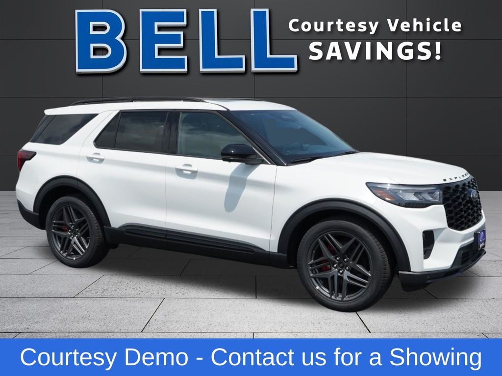 Star White Metallic Tri-Coat 2026 Ford Explorer SUV / Crossover All-Wheel Drive Automatic