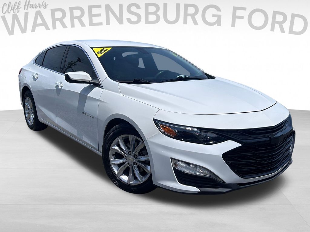 Summit White 2020 Chevrolet Malibu Sedan Front-Wheel Drive Continuously Variable Transmission