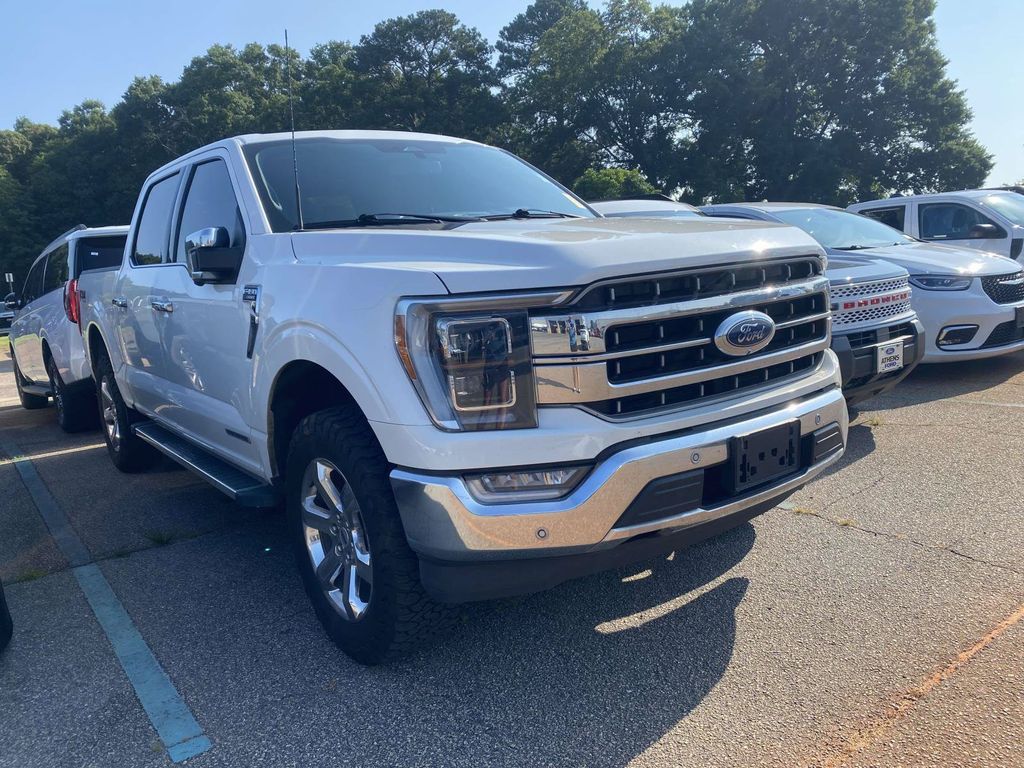 White Metallic 2023 Ford F-150 Pickup Truck Four-Wheel Drive Automatic