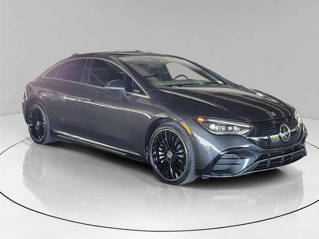Graphite Gray Metallic 2024 Mercedes-Benz EQE Sedan Rear-Wheel Drive 1-Speed Automatic