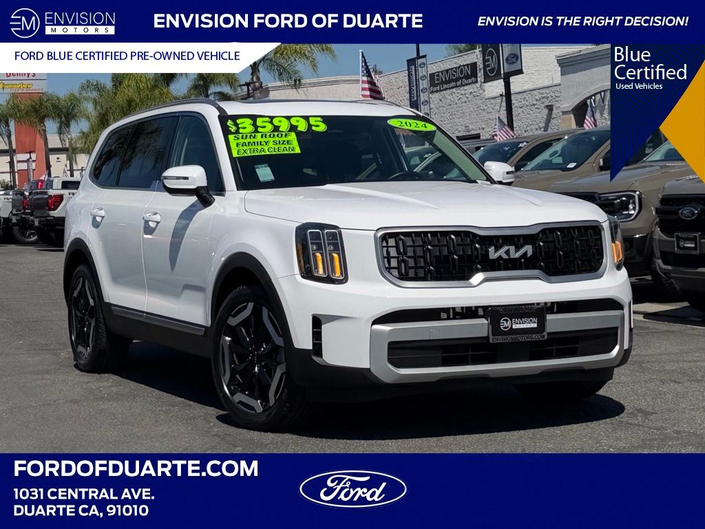 White Pearl 2024 Kia Telluride SUV / Crossover Front-Wheel Drive 8-Speed Automatic
