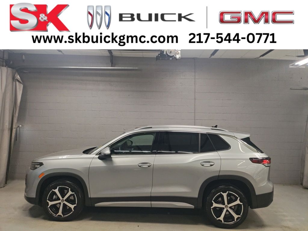 Pyrite Silver Metallic 2025 Volkswagen Tiguan SUV / Crossover All-Wheel Drive 8-Speed Automatic