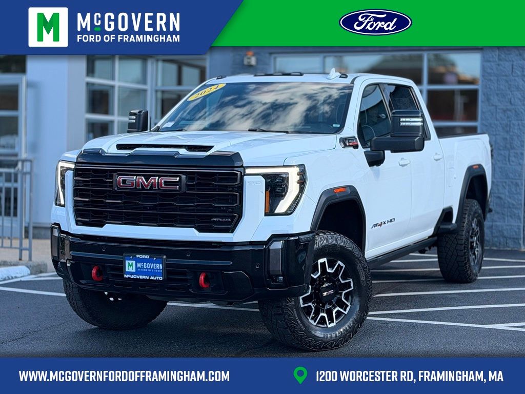 White 2024 GMC Sierra 2500HD Pickup Truck Four-Wheel Drive Automatic