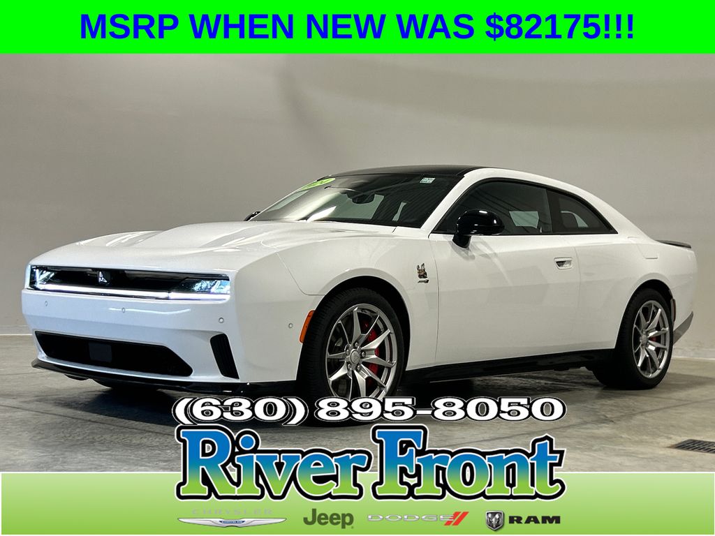 Bright White Clearcoat 2024 Dodge Charger Daytona Scat Pack AWD Coupe All-Wheel Drive 1-Speed Automatic