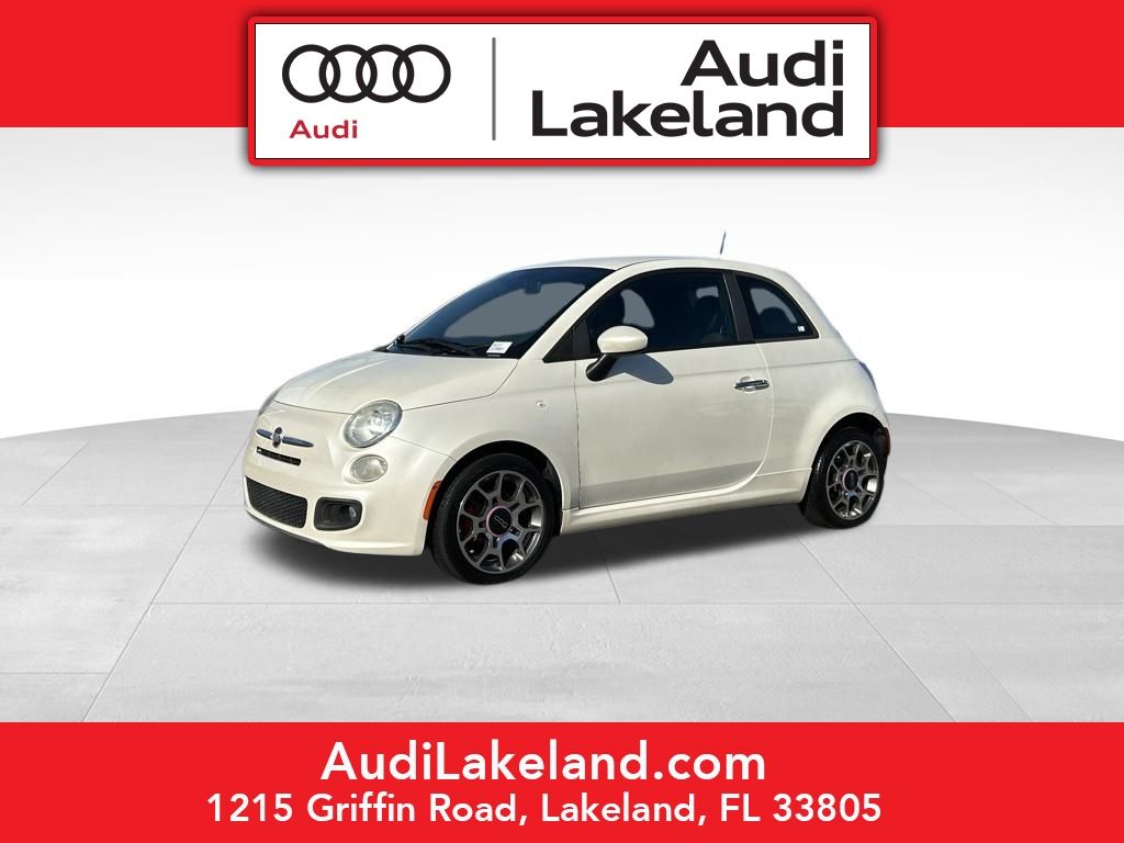 Bianco Perla (Pearl White Tri-Coat) 2012 FIAT 500 Sport Hatchback Front-Wheel Drive 6-Speed Automatic