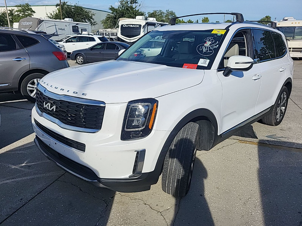White Pearl 2022 Kia Telluride EX FWD SUV / Crossover Front-Wheel Drive 8-Speed Automatic