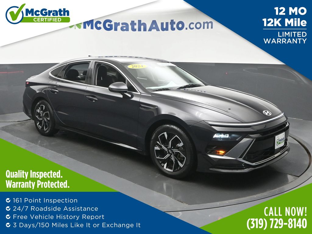 Carbon Blue 2024 Hyundai Sonata Sedan Front-Wheel Drive 8-Speed Automatic