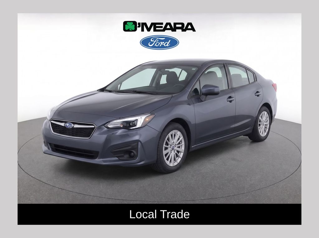 Carbide Gray Metallic 2017 Subaru Impreza Sedan All-Wheel Drive Continuously Variable Transmission