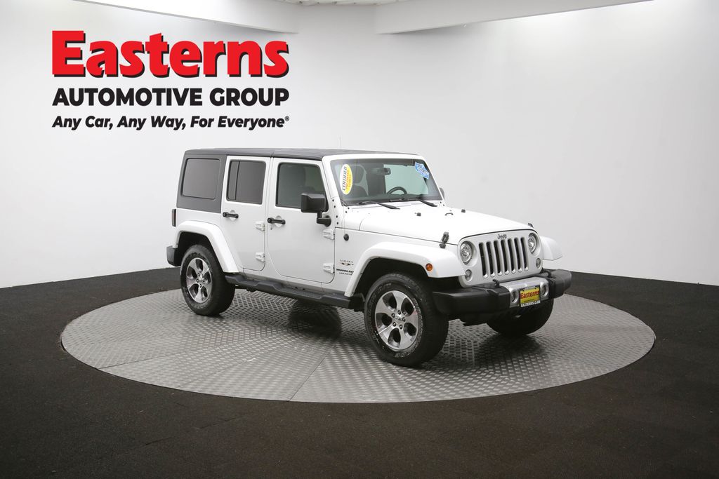 Used 2018 White Jeep Unlimited Sahara image 47