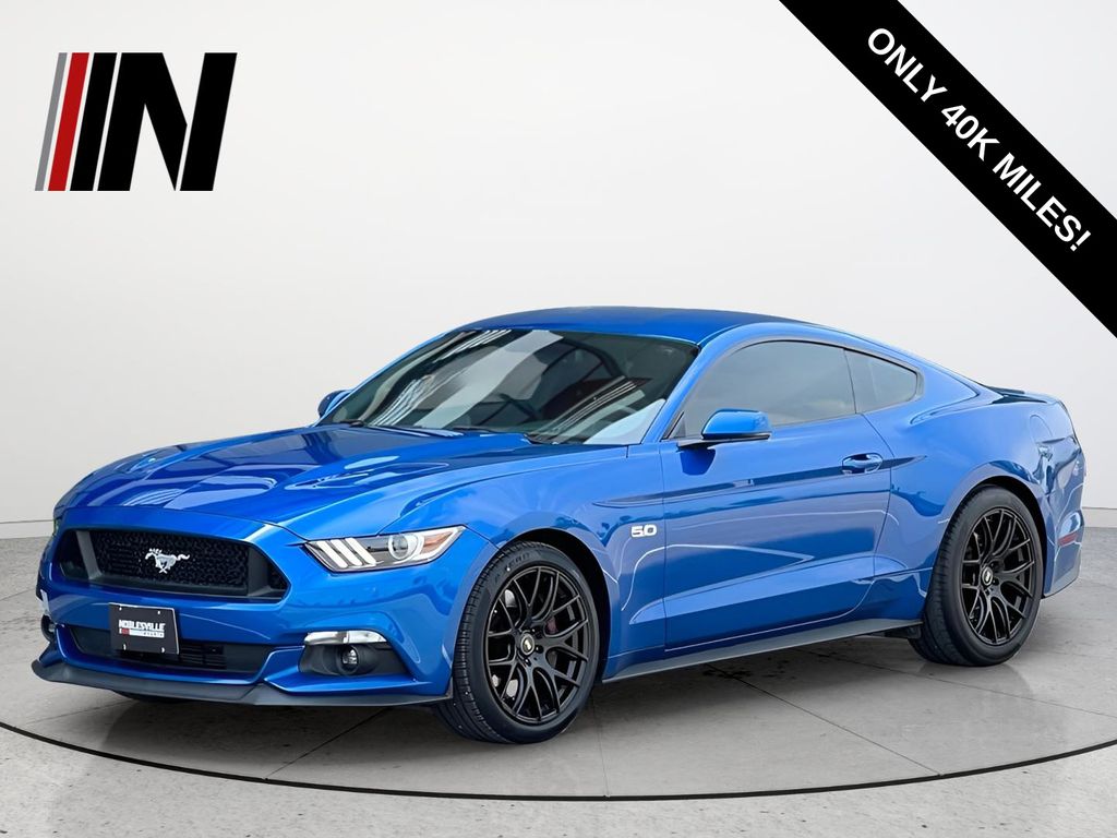 Lightning Blue Metallic 2017 Ford Mustang Coupe Rear-Wheel Drive 6-Speed Manual