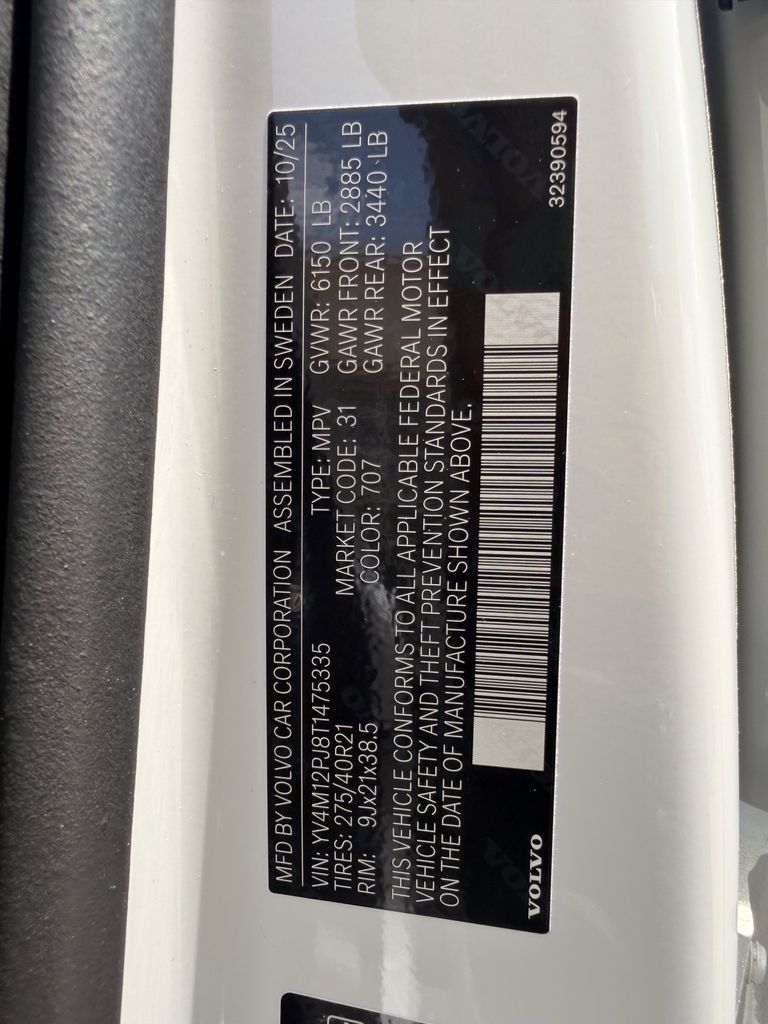 2026 Volvo XC90 B5 Core White at DeMontrond Automotive Group