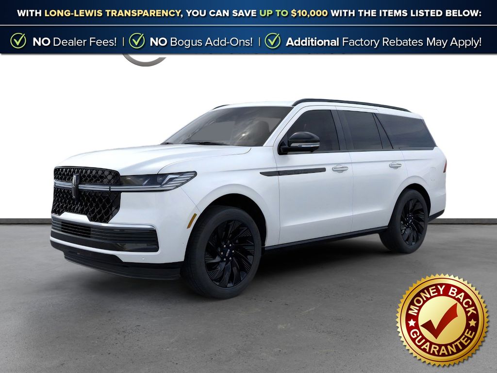Pristine White Metallic Tri-Coat 2025 Lincoln Navigator SUV / Crossover Four-Wheel Drive Automatic