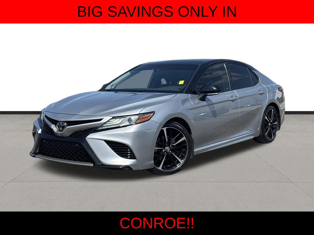 Midnight Black Metallic 2019 Toyota Camry Sedan Front-Wheel Drive 8-Speed Automatic