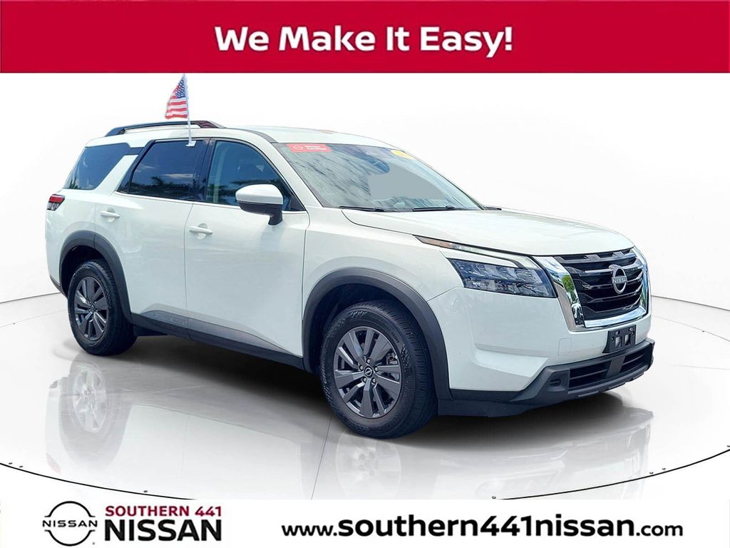 Glacier White 2024 Nissan Pathfinder SV FWD SUV / Crossover Front-Wheel Drive 9-Speed Automatic