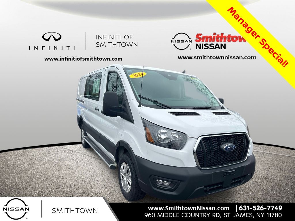 Oxford White 2024 Ford Transit Cargo 250 Low Roof LB RWD Van Rear-Wheel Drive