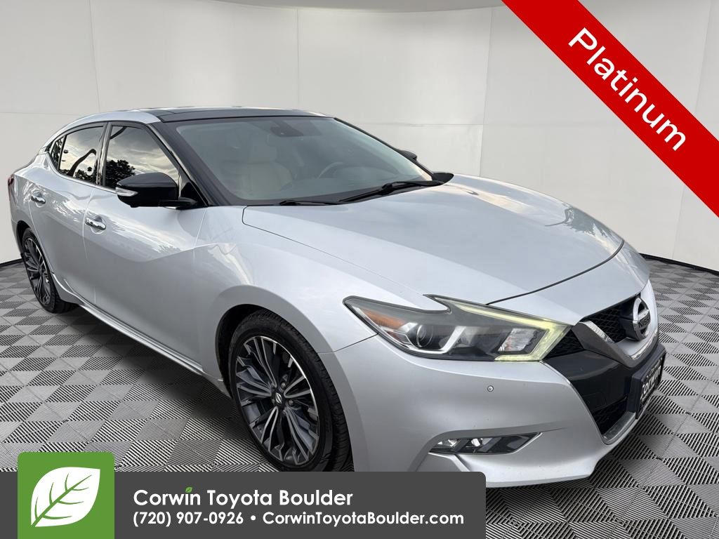 Brilliant Silver 2017 Nissan Maxima Sedan Front-Wheel Drive Continuously Variable Transmission