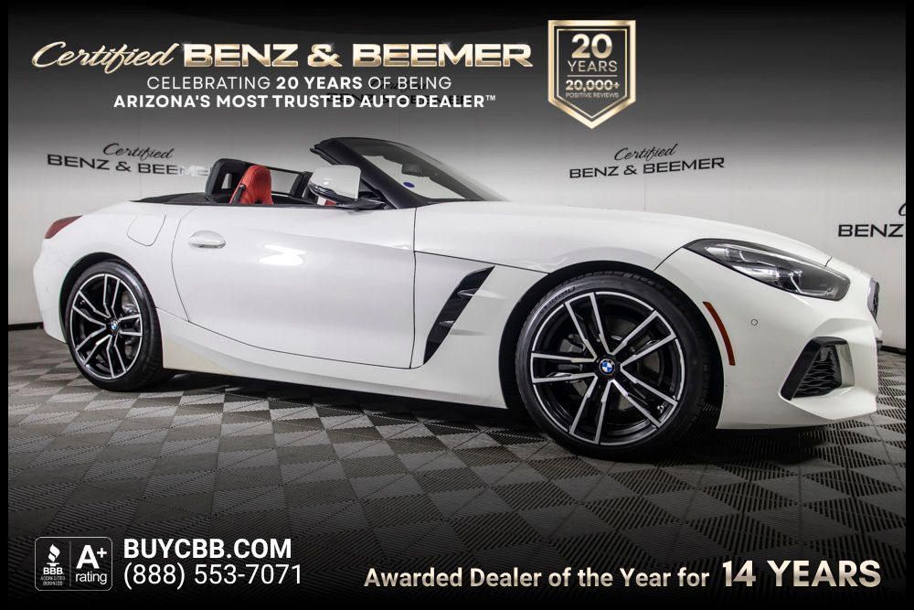 Alpine White 2020 BMW Z4 Convertible 8-Speed Automatic
