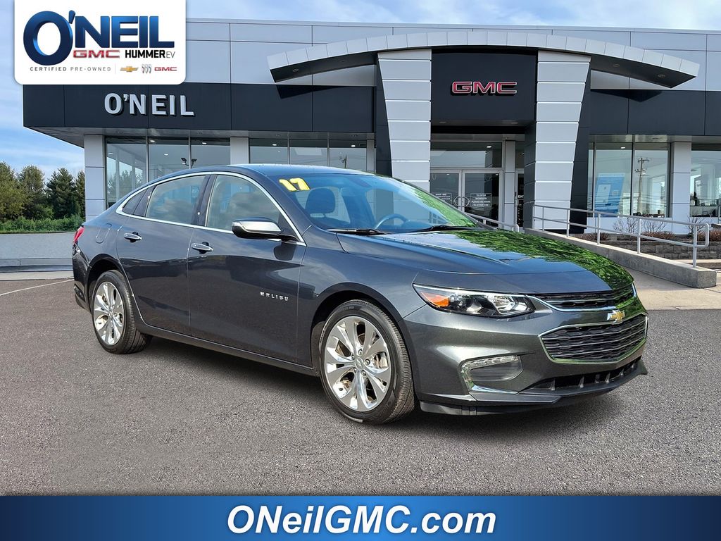 Nightfall Gray Metallic 2017 Chevrolet Malibu Sedan Front-Wheel Drive 9-Speed Automatic