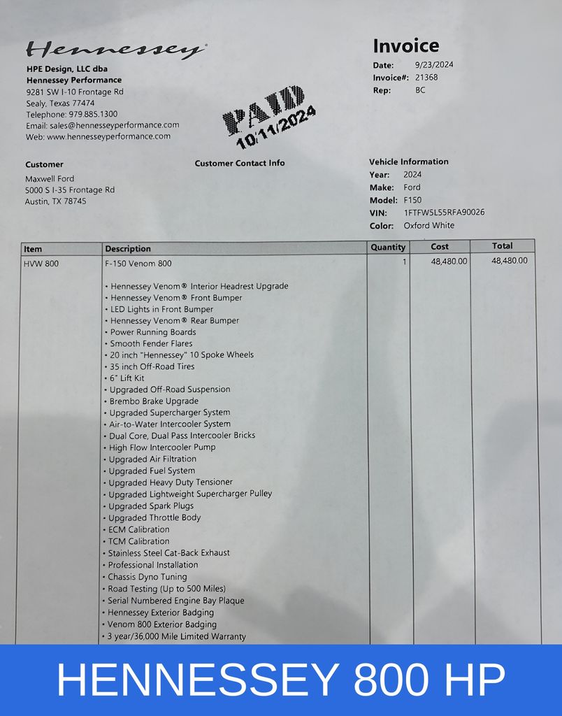 Used Car 2024 Ford F-150  Lariat For Sale Under $110,000 In Austin, Texas