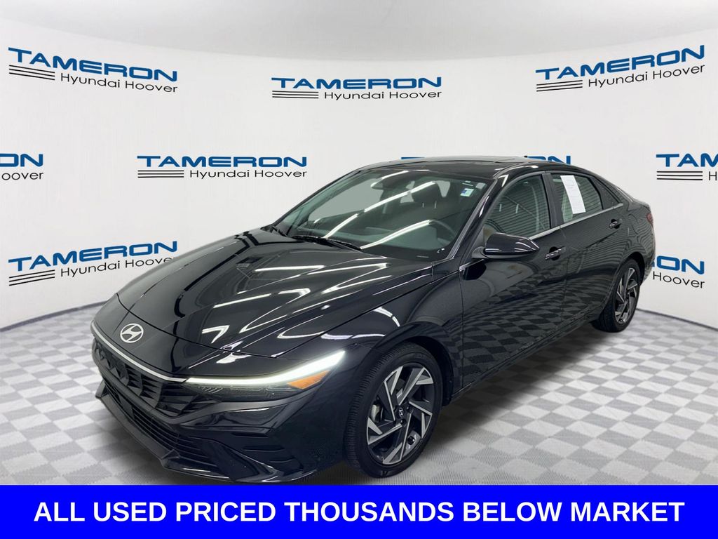 Abyss Black 2024 Hyundai Elantra SEL FWD Sedan Front-Wheel Drive Continuously Variable Transmission