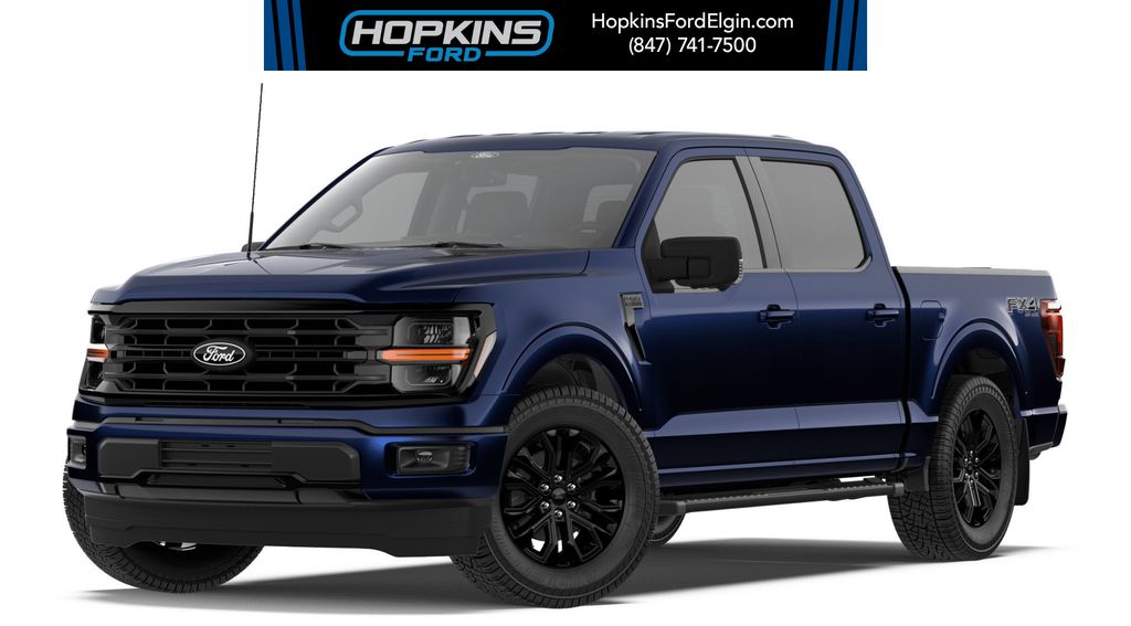 Blue Metallic 2026 Ford F-150 Pickup Truck Four-Wheel Drive Automatic