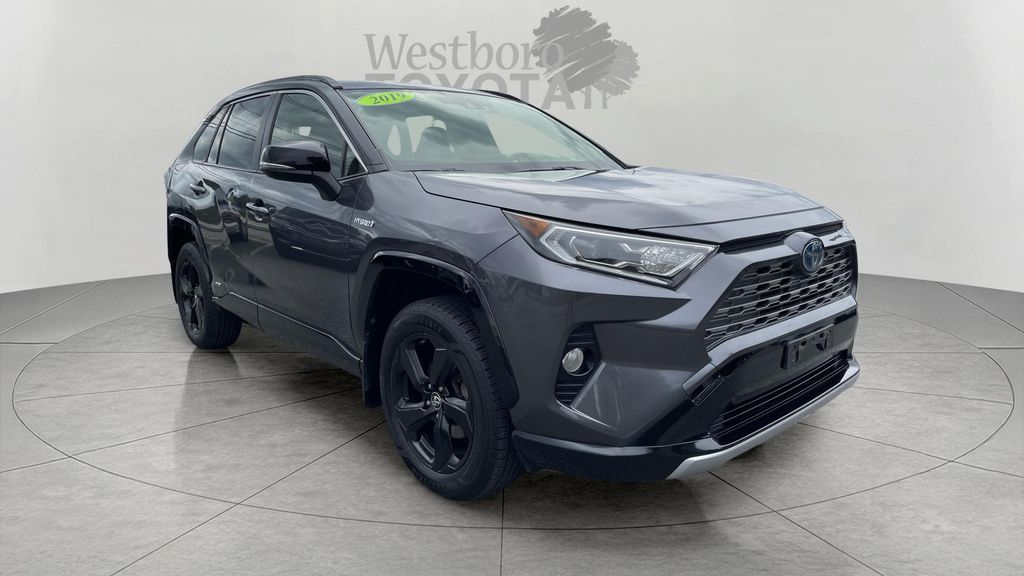 Magnetic Gray Metallic 2019 Toyota RAV4 Hybrid SUV / Crossover All-Wheel Drive Continuously Variable Transmission