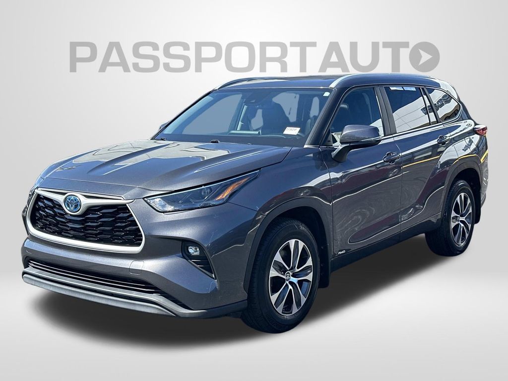 Magnetic Gray Metallic 2023 Toyota Highlander Hybrid SUV / Crossover All-Wheel Drive Continuously Variable Transmission
