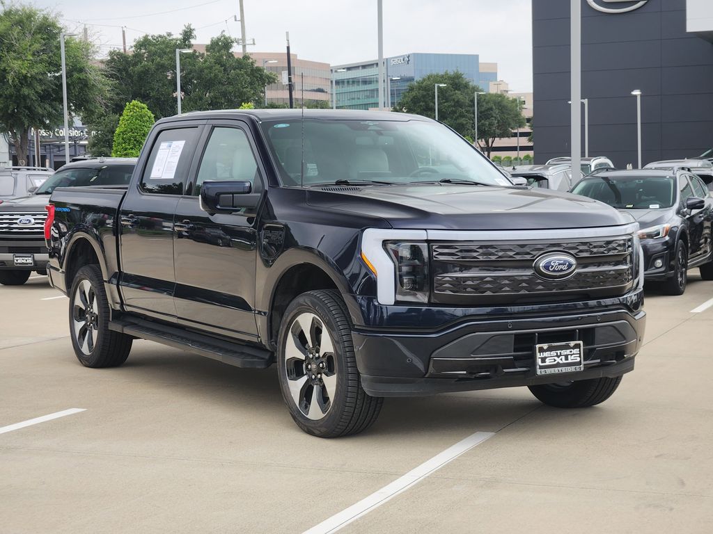 2023 Ford F-150 Lightning Platinum Blue at Cook Ford
