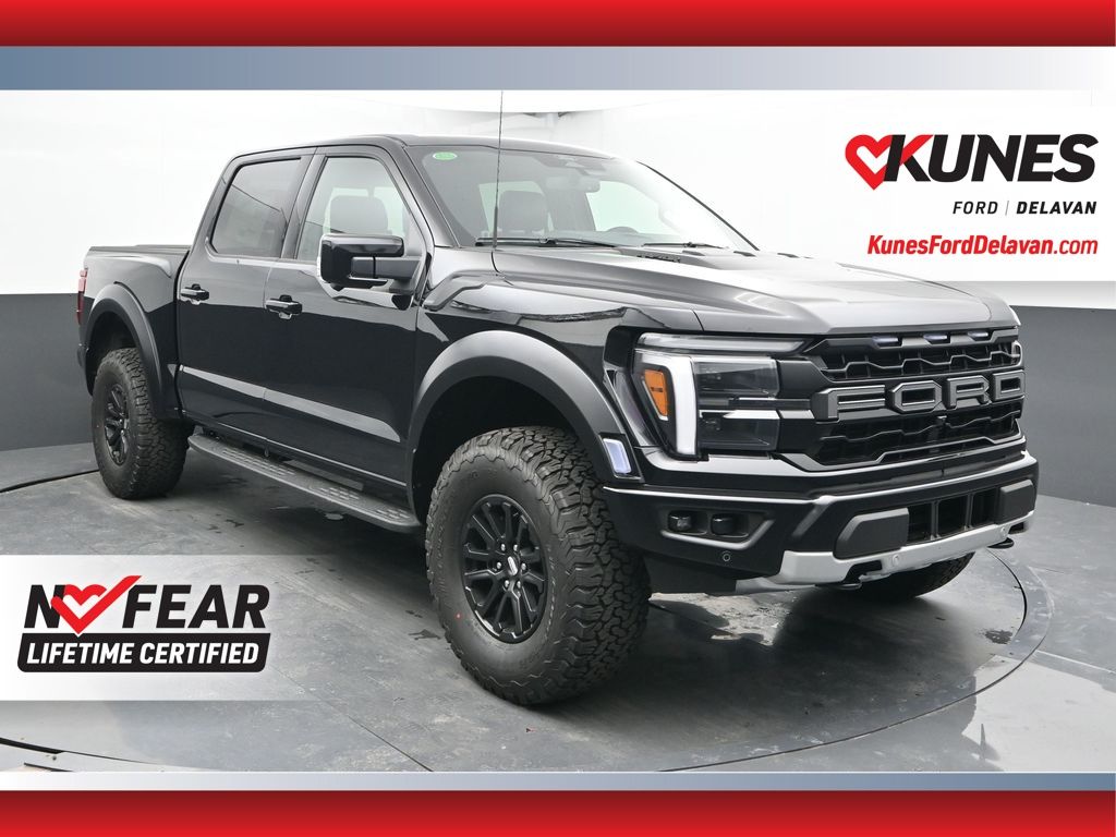 Agate Black Metallic 2026 Ford F-150 Raptor SuperCrew 4WD Pickup Truck Four-Wheel Drive Automatic