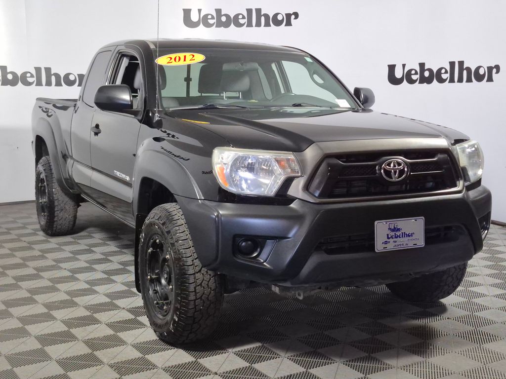 Black 2012 Toyota Tacoma Pickup Truck Four-Wheel Drive 6-Speed Manual Overdrive