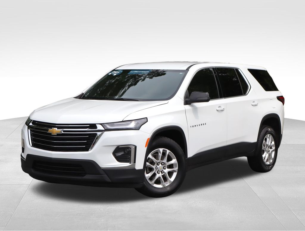 Summit White 2023 Chevrolet Traverse SUV / Crossover Front-Wheel Drive 9-Speed Automatic