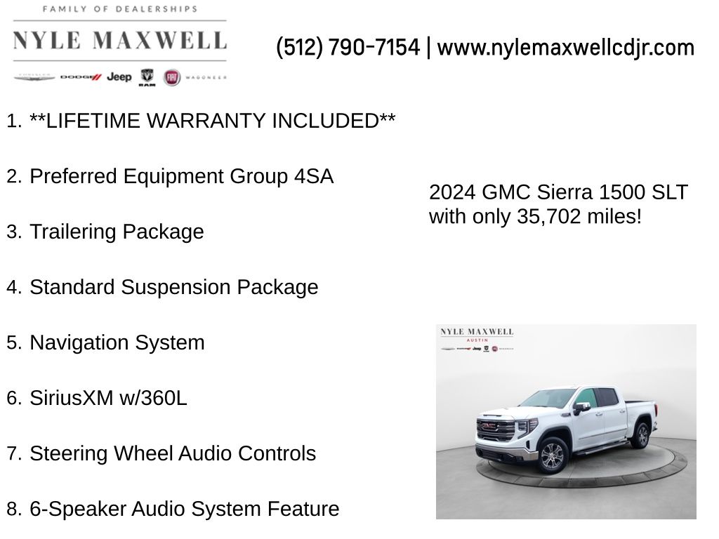 Used Car 2024 Gmc Sierra 1500  Slt For Sale Under $40,000 In Austin, Texas