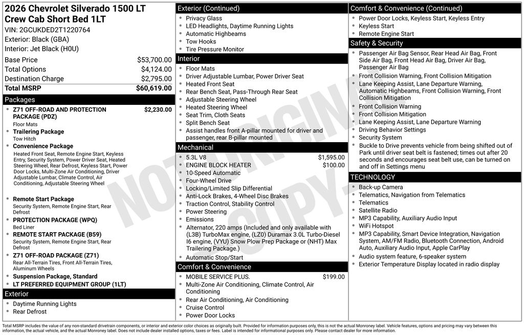 New 2026 Chevrolet Silverado 1500 Truck