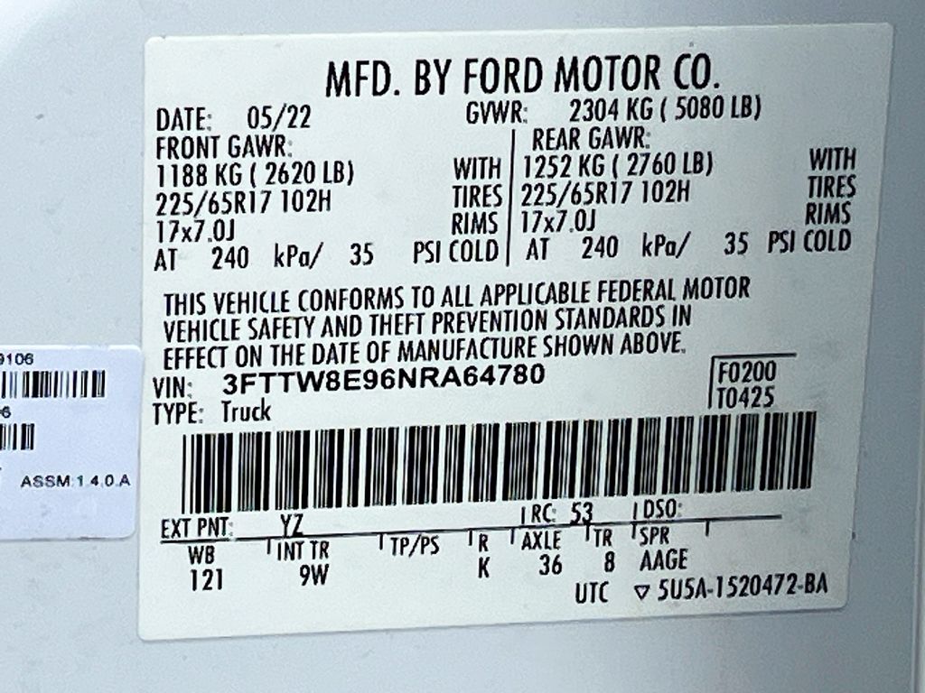 2022 Ford Maverick XL White at DeMontrond Ford