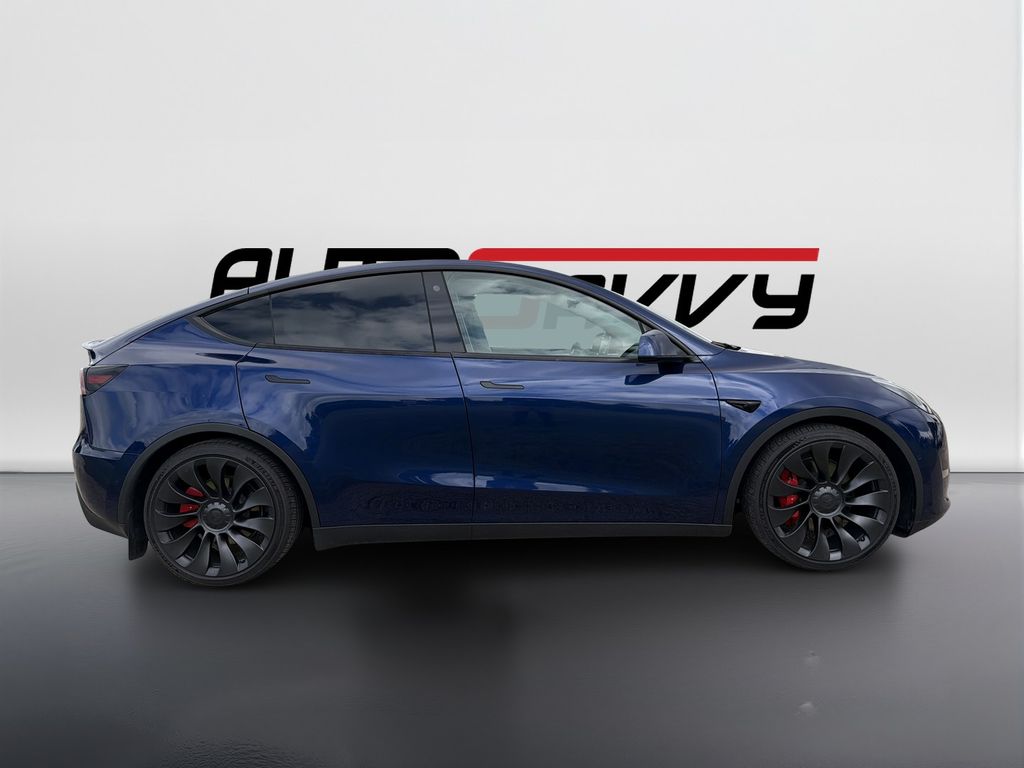 Used 2022 Blue Tesla Performance image 3