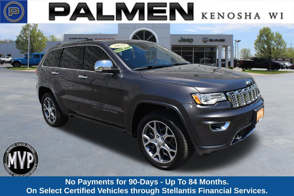 Gray (Granite Crystal Metallic Clearcoat) 2021 Jeep Grand Cherokee SUV / Crossover Four-Wheel Drive 8-Speed Automatic