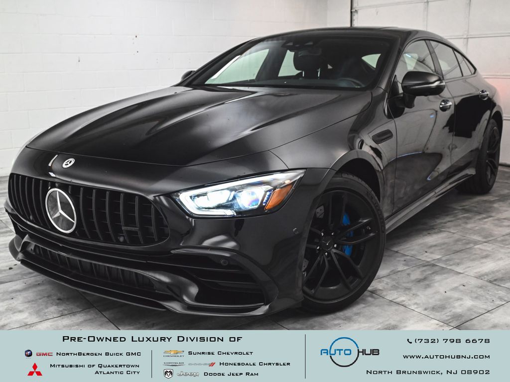 Obsidian Black Metallic 2020 Mercedes-Benz AMG GT 53 4MATIC AWD Sedan All-Wheel Drive 9-Speed Automatic