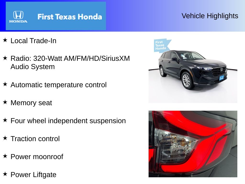 Used Car 2025 Honda Cr-v  Ex-l For Sale Under $40,000 In Austin, Texas
