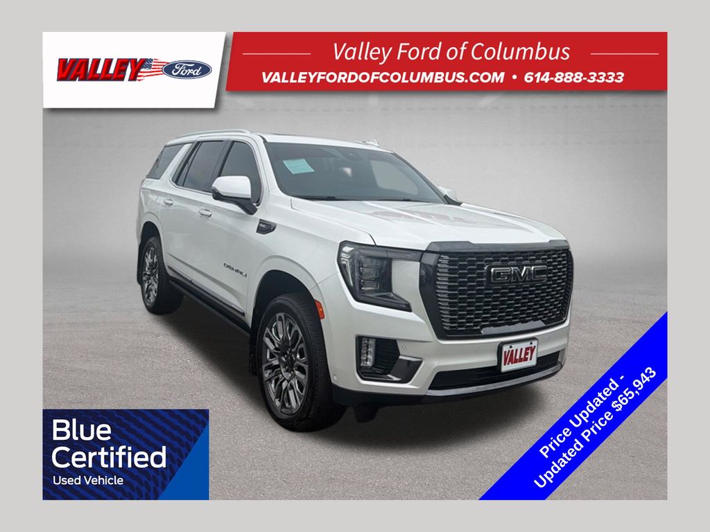 White Frost Tricoat 2024 GMC Yukon SUV / Crossover Four-Wheel Drive