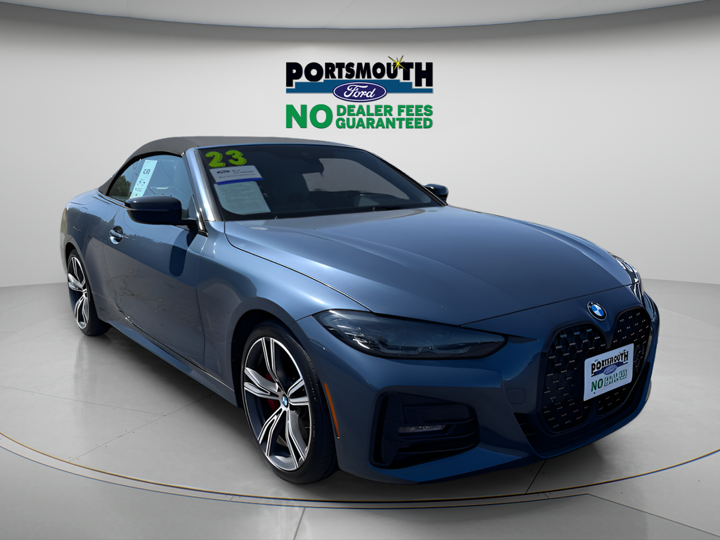 Arctic Race Blue Metallic 2023 BMW 4 Series Convertible All-Wheel Drive 8-Speed Automatic