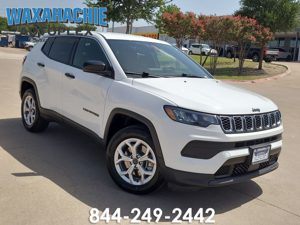 Bright White Clearcoat 2025 Jeep Compass SUV / Crossover Four-Wheel Drive 8-Speed Automatic