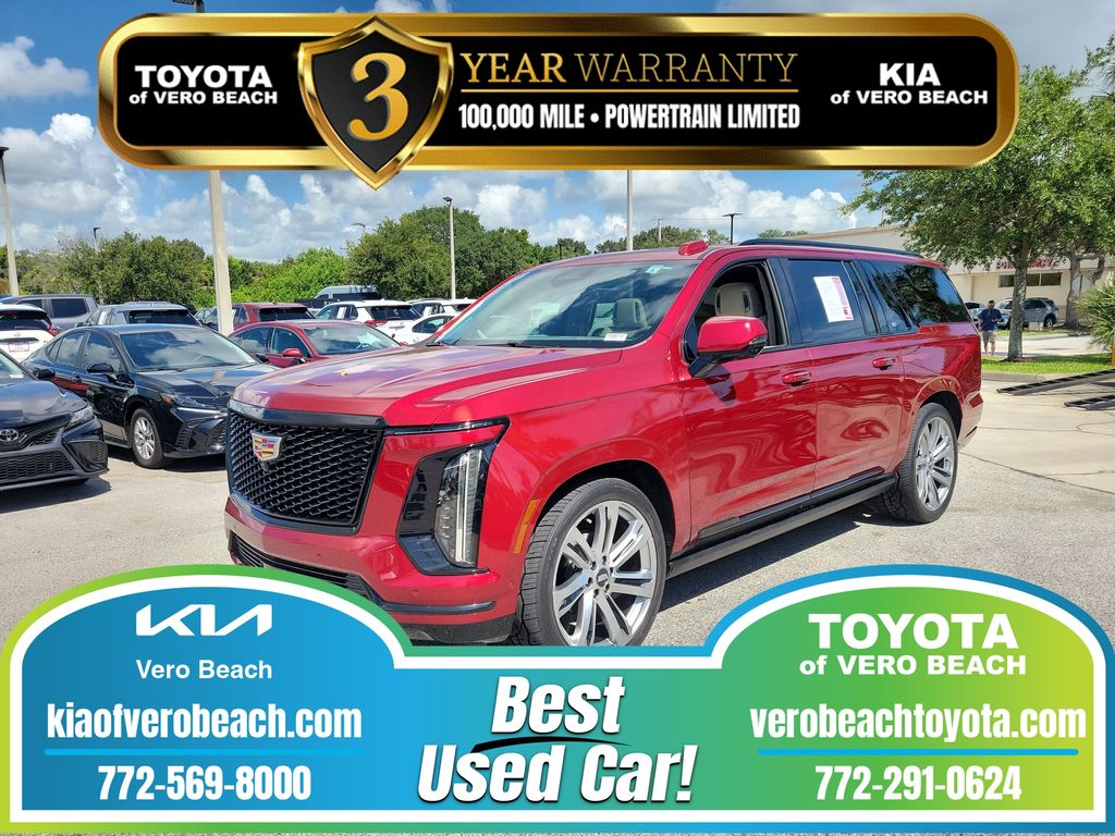Radiant Red Tintcoat 2025 Cadillac Escalade ESV SUV / Crossover Four-Wheel Drive Automatic