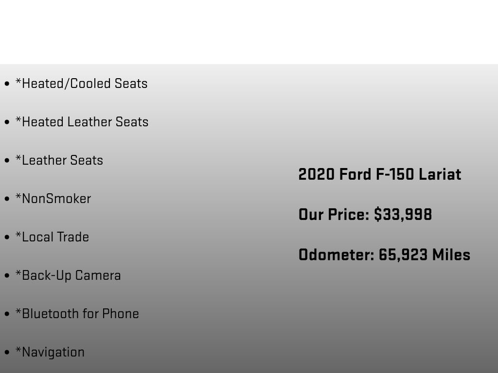 2020 Ford F-150 Lariat White at Carlisle Cadillac Buick GMC