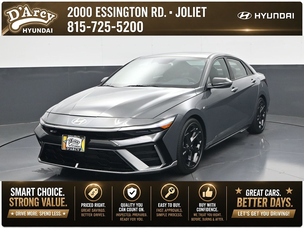 Ecotronic Gray 2025 Hyundai Elantra Sedan Front-Wheel Drive 7-Speed Dual Clutch