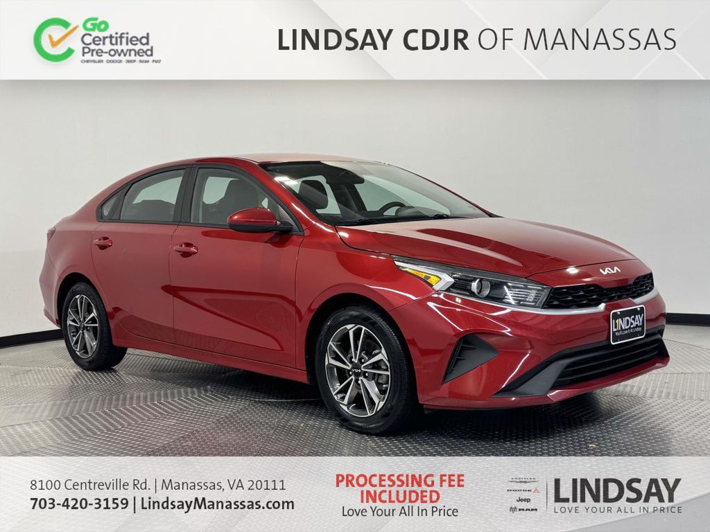 Currant Red 2023 Kia Forte Sedan Front-Wheel Drive Continuously Variable Transmission