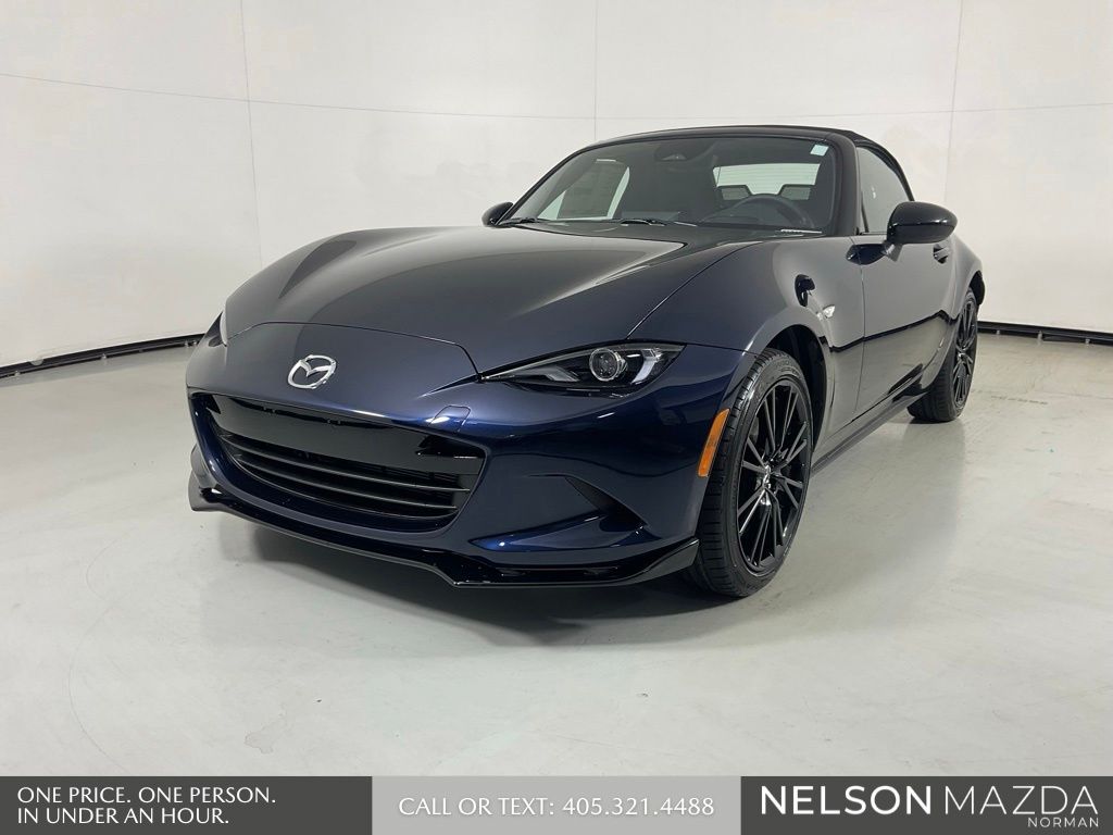Deep Crystal Blue Mica 2026 Mazda MX-5 Miata Convertible Rear-Wheel Drive 6-Speed Manual