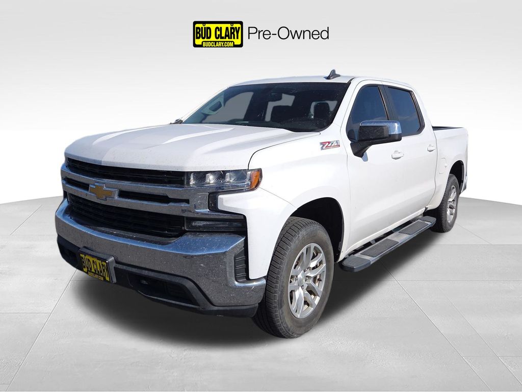Summit White 2019 Chevrolet Silverado 1500 LT Crew Cab 4WD Pickup Truck Four-Wheel Drive 8-Speed Automatic